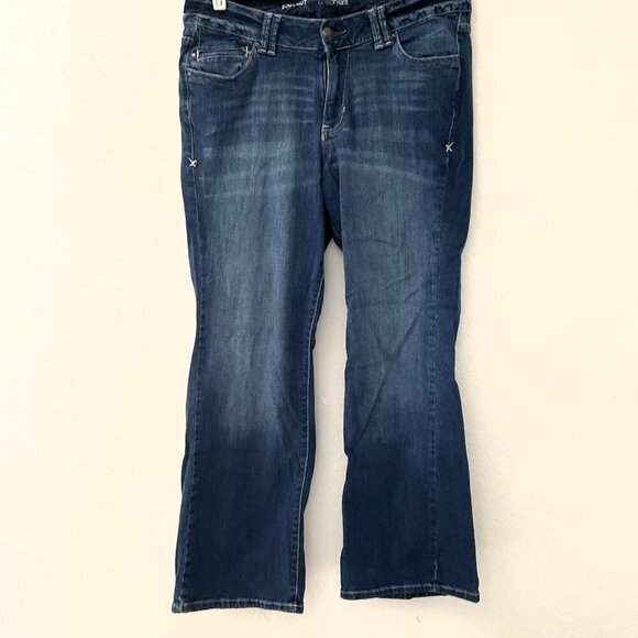 LANE BRYANT BOOTCUT JEANS 14 P - Picture 1 of 6